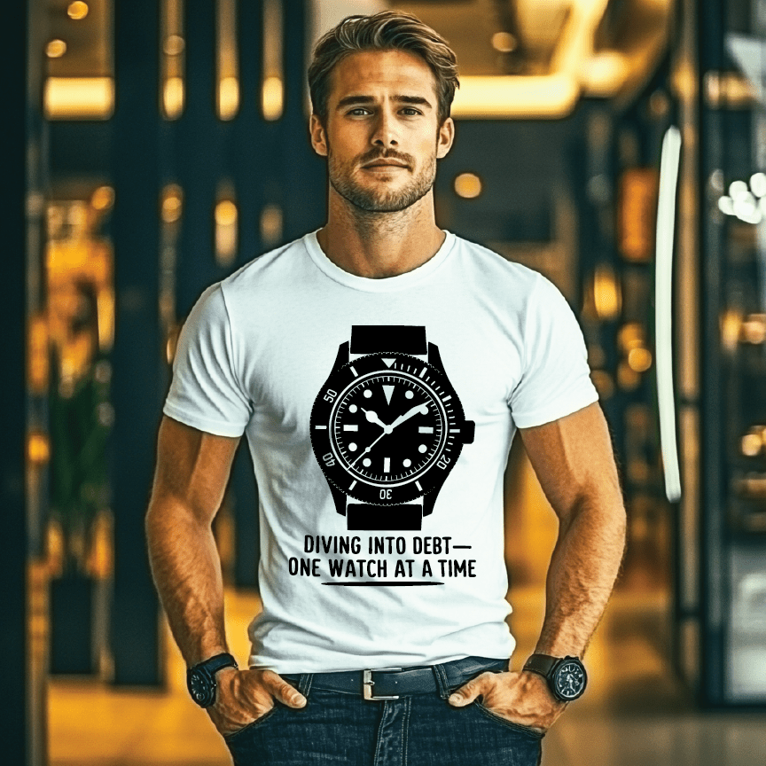“Diving Into Debt” Tee – A Must-Have for Watch&nbsp;Enthusiasts!