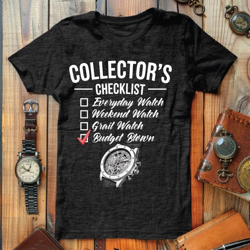 Watch Collectors Checklist&nbsp;T-shirt