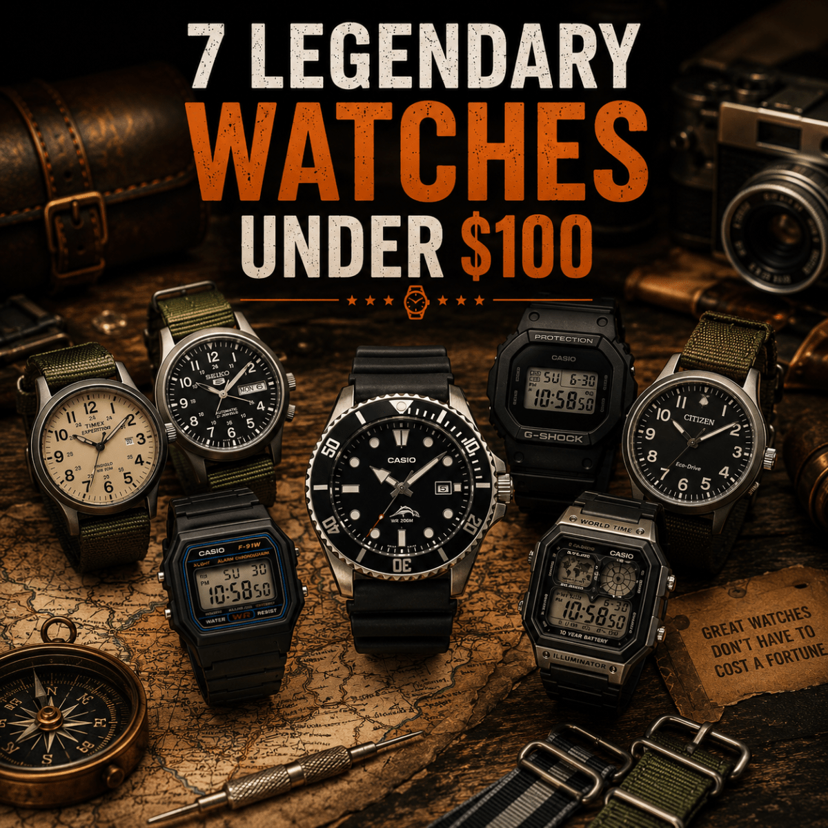 7 legendary watches under &100