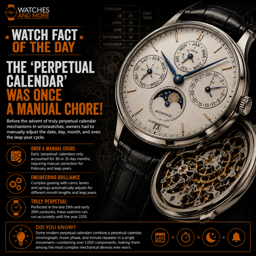Watch fact: the perpetual calendar evolution