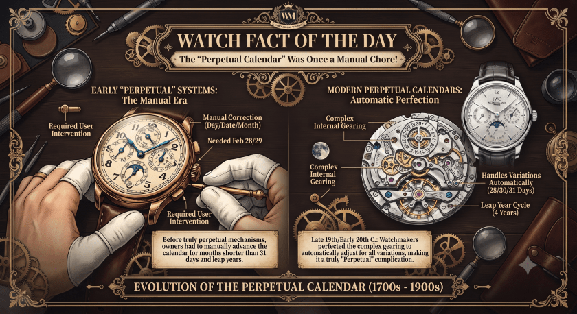 Watch fact: the perpetual calendar evolution