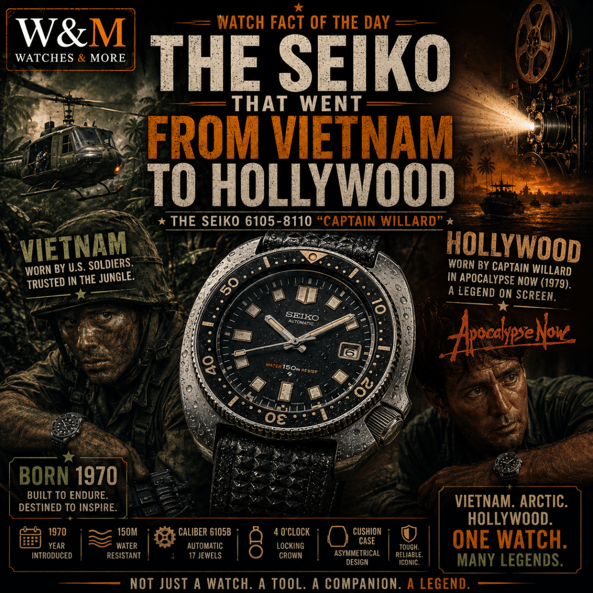 Seiko 6105: From Vietnam to Hollywood