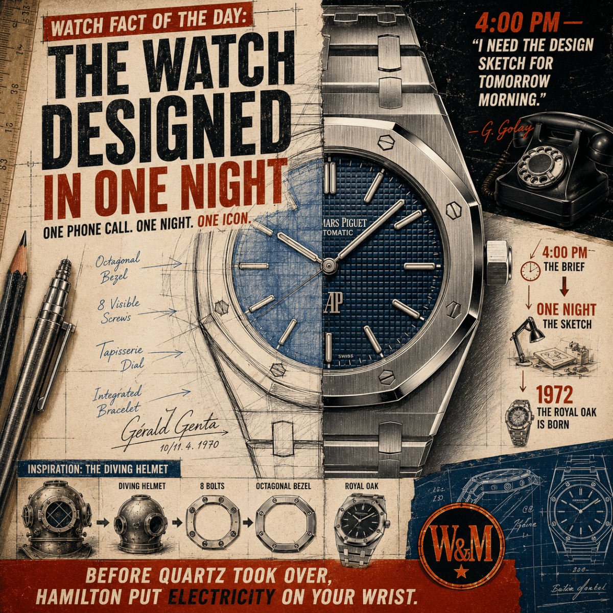 Watch Fact of the Day: The Watch Designed in One&nbsp;Night