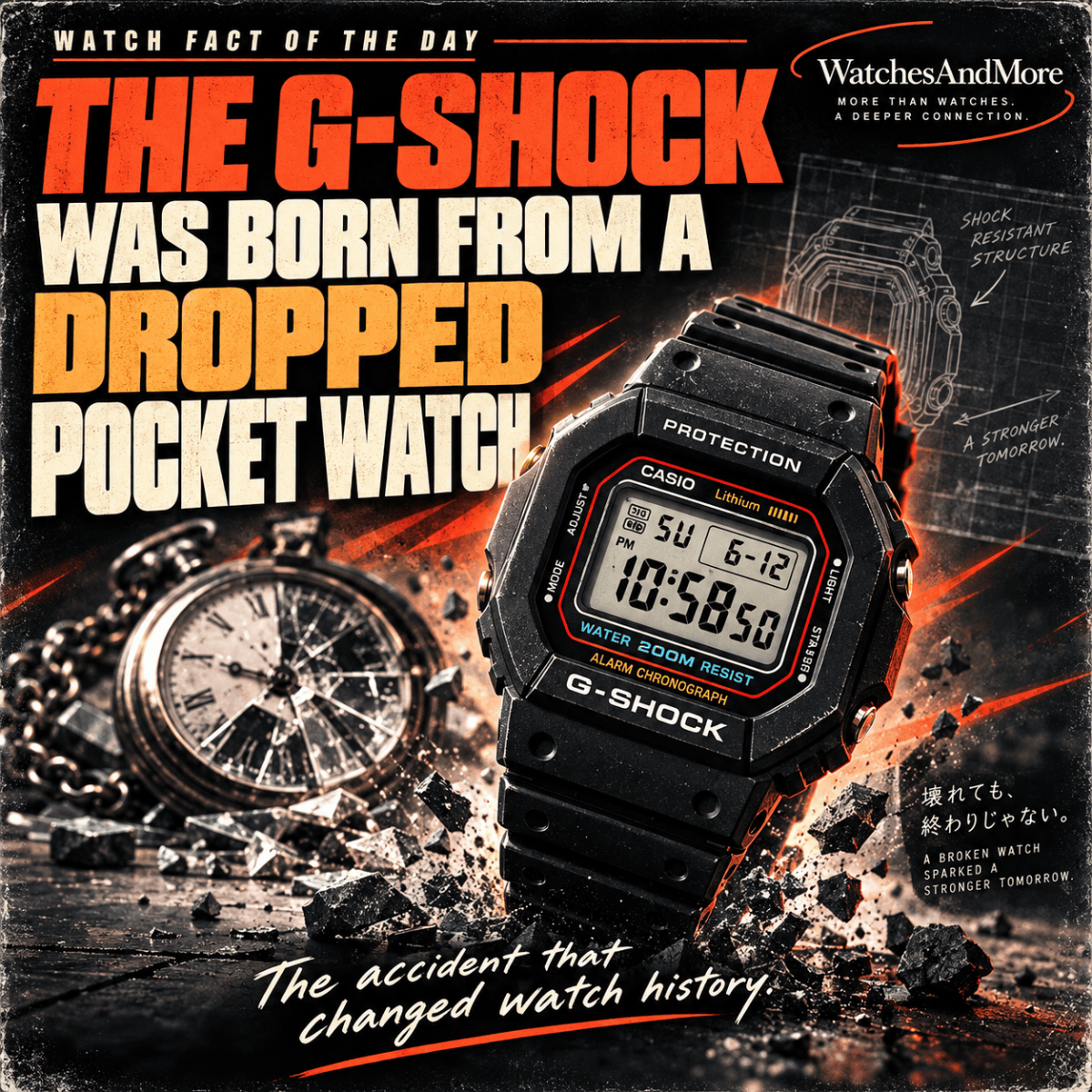 Watch Fact of the Day: G-SHOCK Was Born From a Watch That Shattered on the Floor