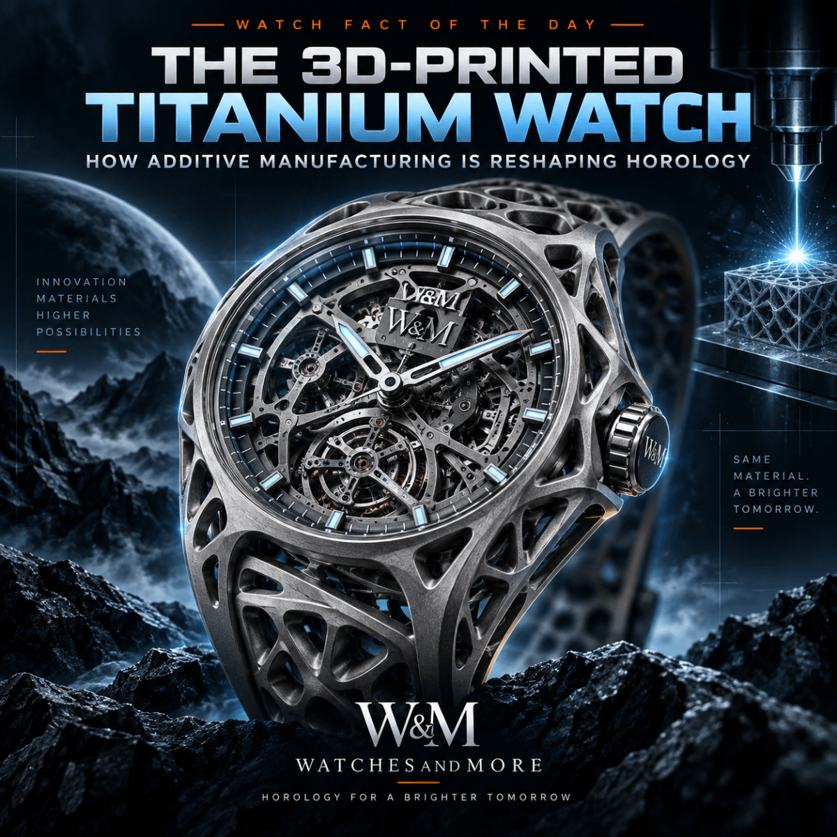 Watch Fact of the Day: The 3D-Printed Titanium Watch That Breaks Traditional Design&nbsp;Rules