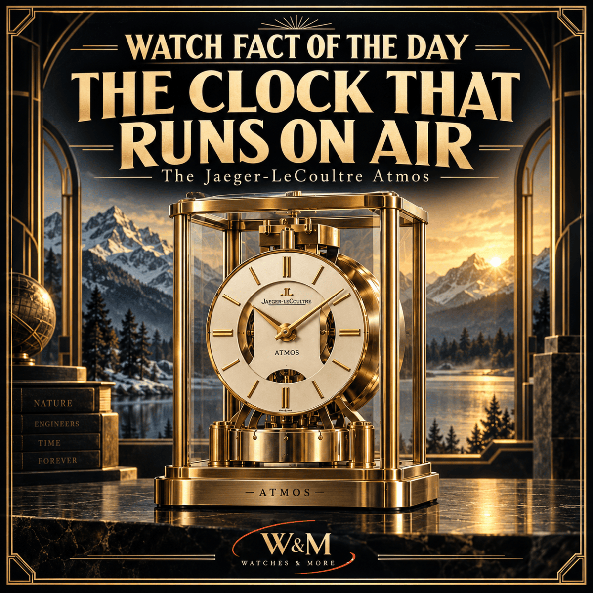 Watch Fact of the Day: The Jaeger-LeCoultre Atmos Runs on Air&nbsp;Alone
