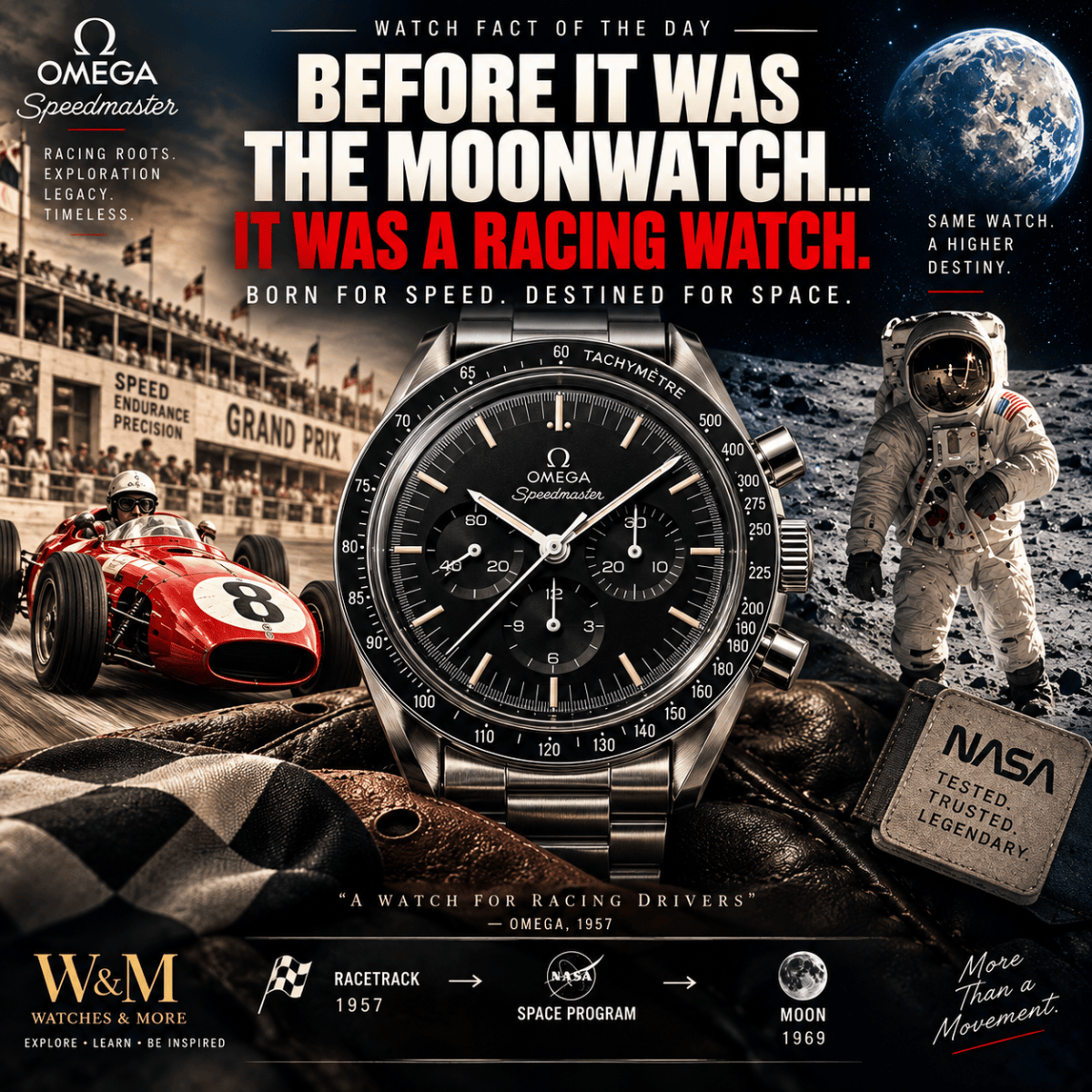 Watch Fact of the Day: The Omega Speedmaster Was Originally Designed for Auto&nbsp;Racing