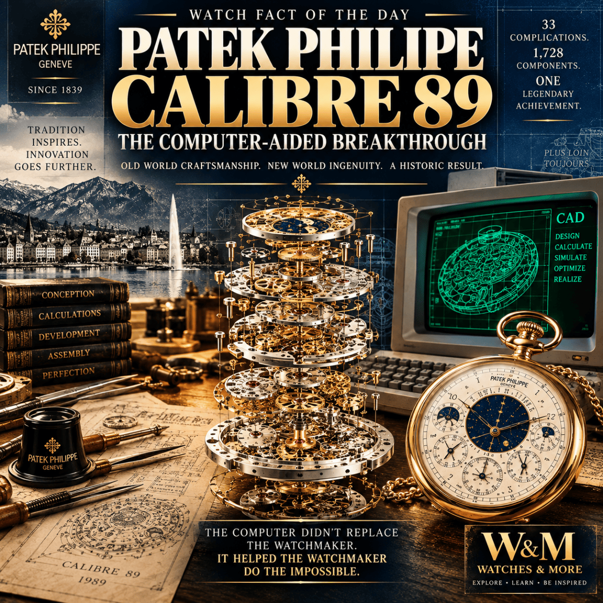 Watch Fact of the Day: The Patek Calibre 89 Relied on a Computer-Aided&nbsp;Breakthrough