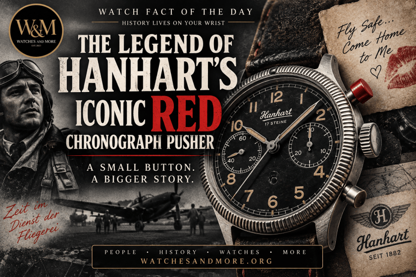 Watch Fact of the Day: The Legend of Hanhart’s Iconic Red Chronograph Pusher
