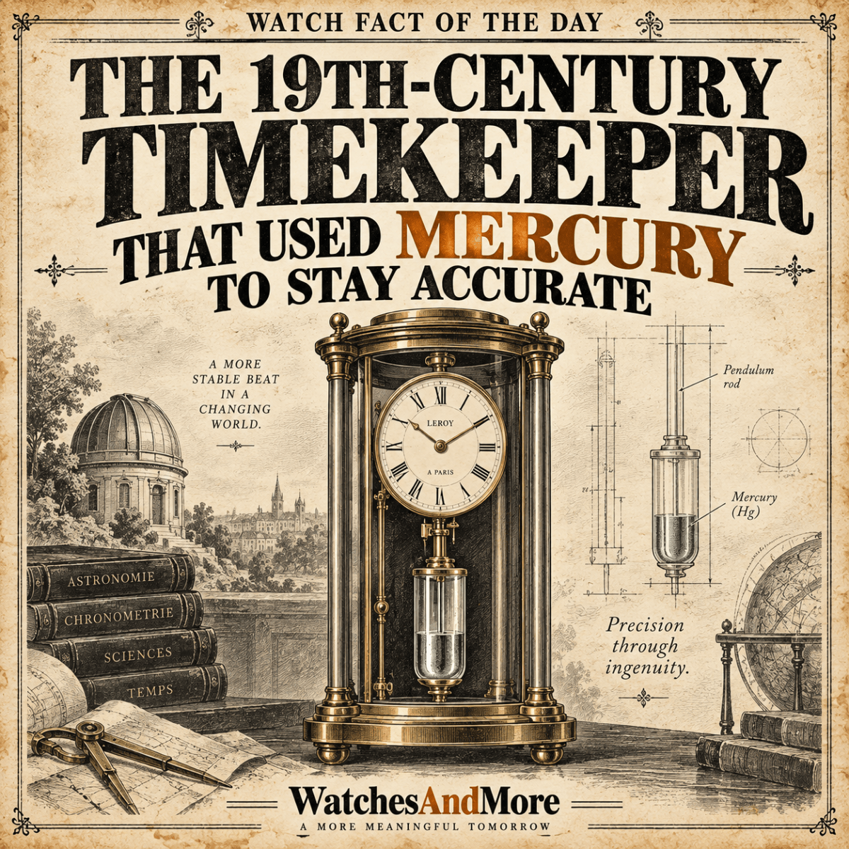 Watch Fact of the Day: The 19th-Century Timekeeper That Used Mercury to Stay&nbsp;Accurate
