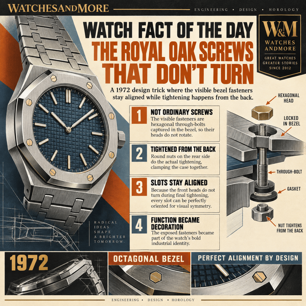 Watch Fact of the Day: Why the Royal Oak’s “Screws” Don’t Turn