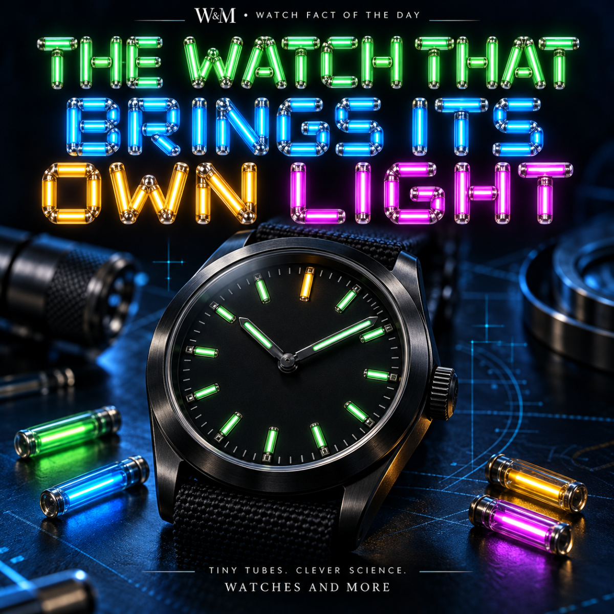 Watch Fact of the Day: The Tiny Tritium Tubes That Made Watches Glow Without Charging&nbsp;🌙⌚
