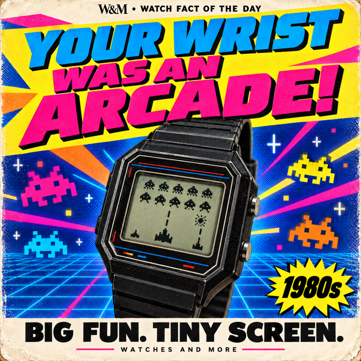 Watch Fact of the Day: The 1980s Watches That Turned Your Wrist into an Arcade&nbsp;🕹️⌚